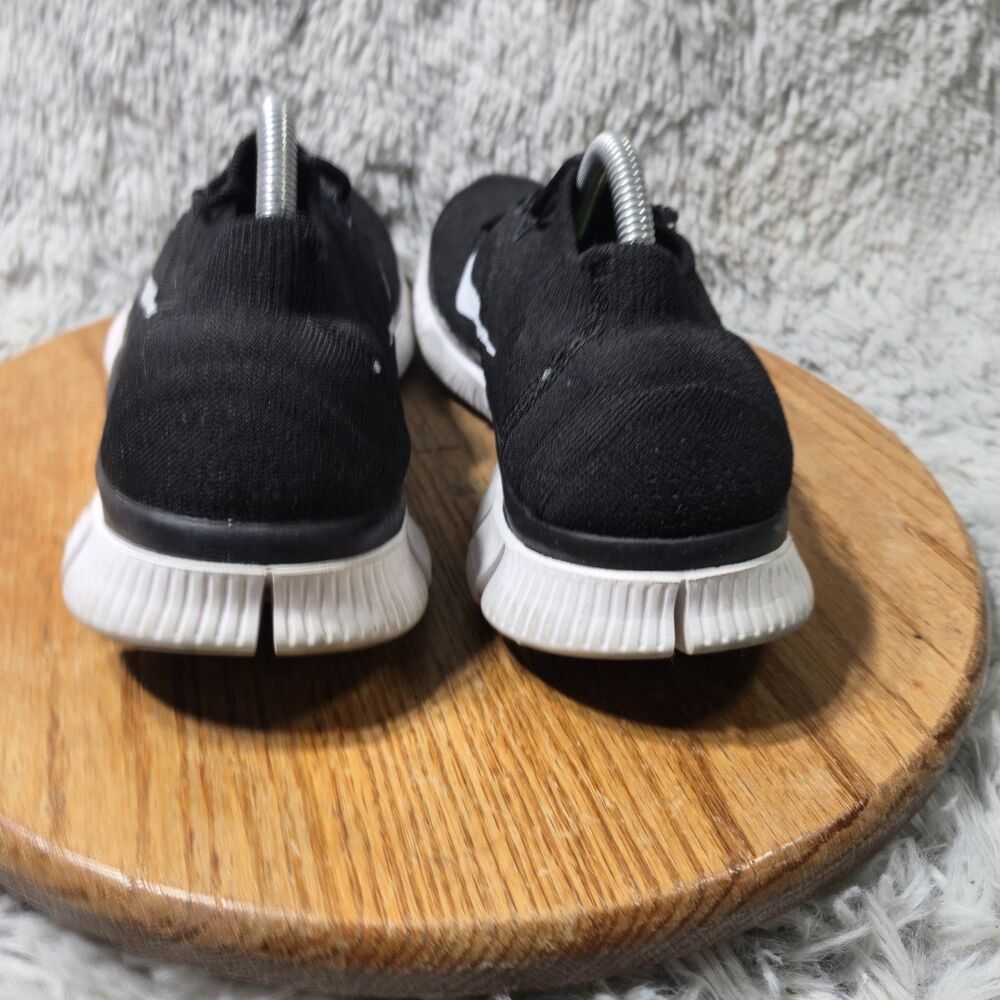 Nike Free Flyknit Breathable Black Athletic Running Low Top Sneaker Size 12.5 - Picture 3 of 10